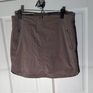 Athleta Gray Stretch Active Skort with Elastic Waist, Size 10